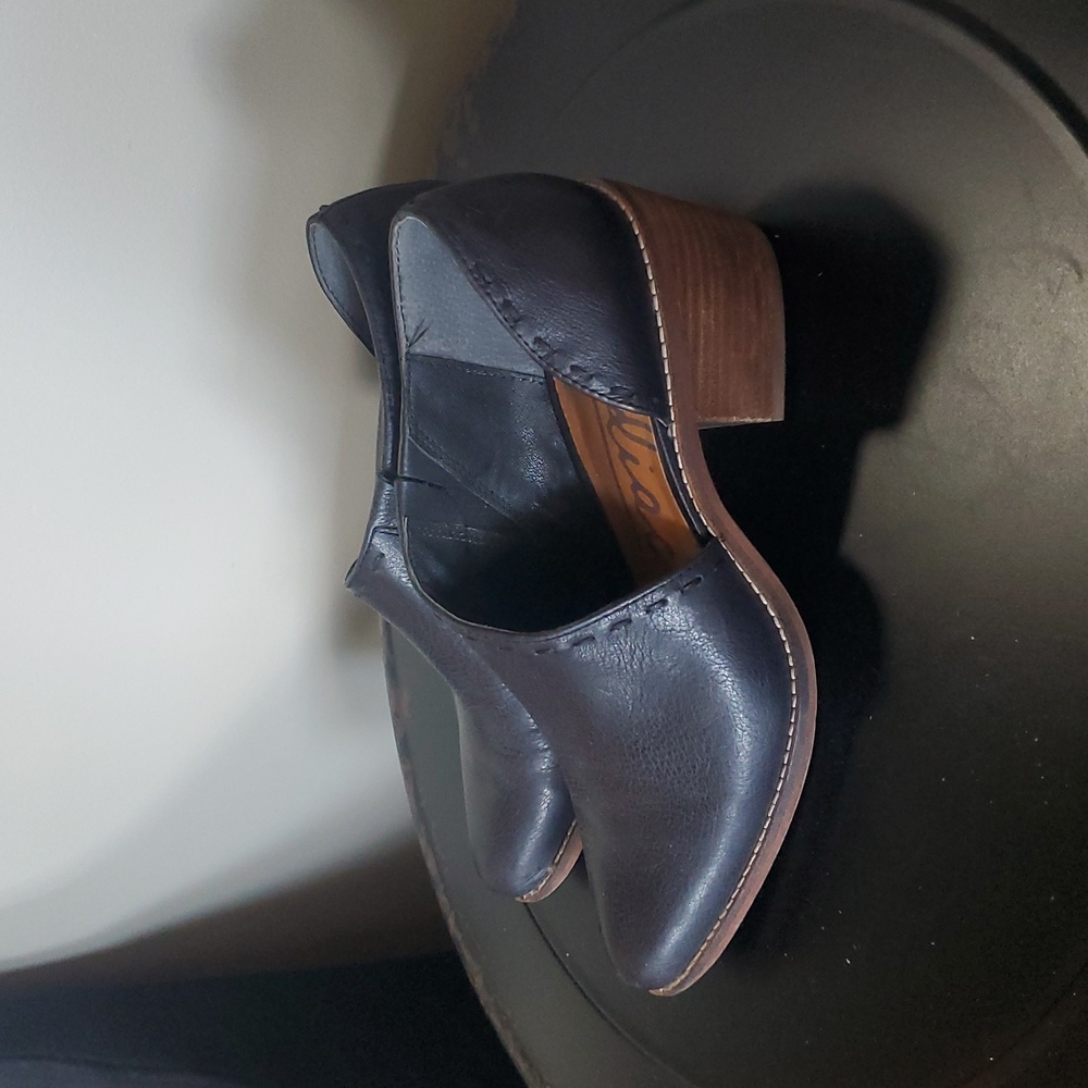 Zodiac Black Leather Booties